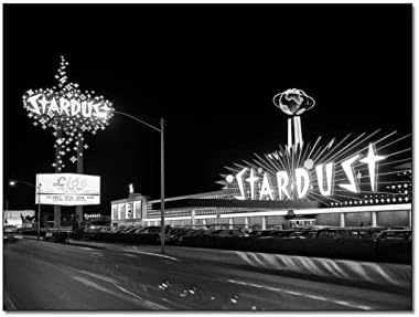 Vintage Poster dos anos 1960 Stardust casino noturno visualizar Las Vegas Nevada EUA Poster Canvas Arte da parede Impressão