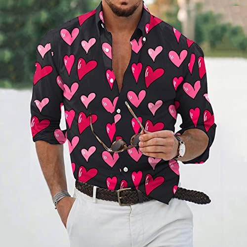 Designer Primavera Summer Summer Men 3D Halloween Impressão Hawaii Blusa de camisa longa Camisas de manga comprida