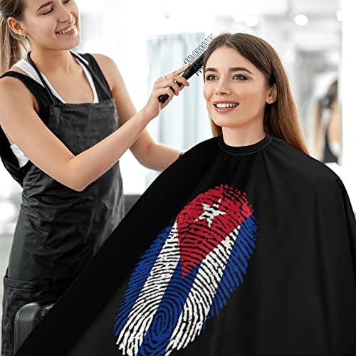 Cuba Flag Fitled Imprint Barber Cabelo Cabo Cabo Impermeável Cabo com encerramento ajustável Cardim de cabeceira para colorir