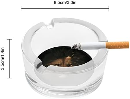 Cabeça de leão em cigarros de cigarro de cigarro de cigarro redondo portador de fumantes Bandeja para a mesa de hotel
