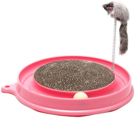 Pet Toy Cat Scratcher e gato Catcorrugado Pet Toy Toy Cat Lounge Relaxing Toy Toy Turbo Trinário Post Pad Pad Treinamento