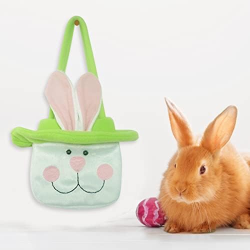 Ovos dbylxmn Candy de cesta muito fofo para crianças Bunny Bunny Bolsa de páscoa Cesta de coelho Bucket