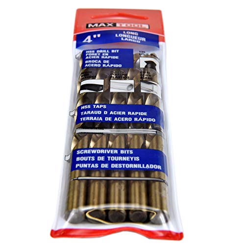 Maxtool No.5 5pcs Drívões idênticas ao comprimento do trabalho Dia 0,2055 HSS M35 Bits de broca de torção de cobalto Bancos de