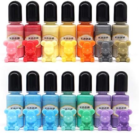 14 cores Crystal epóxi pigmento UV resina corante diy jóias artesanato de arte para colorir colorir colorir pigmentos