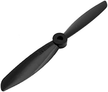 X-Dree 5 x 4,5 polegadas 2-Vanos CW Electric RC Aircraft Hélice Black W Hole Adapter (5 x 4,5 Pulgadas 2-Vanes CW Elécrico RC Aviones de Hélice Negro W Adaptador de Orificio