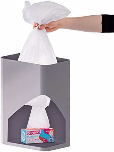 Popbins Reflendo o saco de lixo de 4 galões de 4 galões - 90 contagem de sacos de lixo pequenos facilmente acessíveis para lixo do banheiro e mini caixas de escritório - com design patenteado