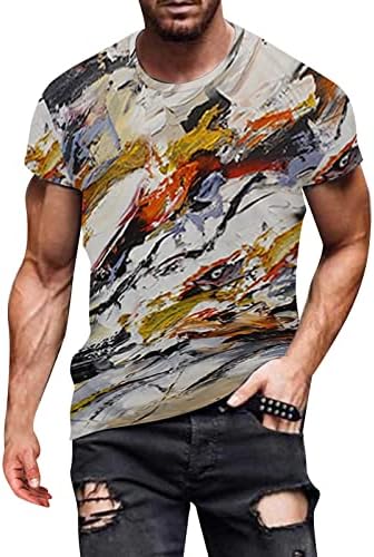 MONS SUMPLEM MATHA DE MATERAGEM 3D Camiseta digital camiseta curta Camisa de manga curta Top Men Tops Spandex Golf Tee