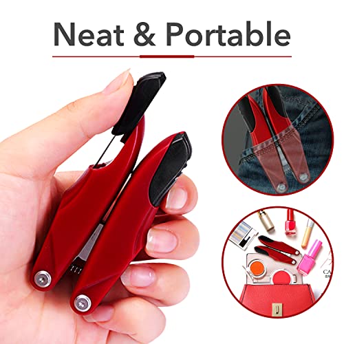 Clippers de unhas do dedo do pé, cortador de unhas Ultra Fin Portable Black, encravada dos unhas da unha para homens e mulheres