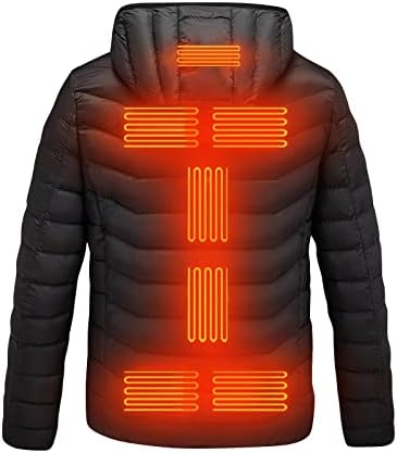 Jaquetas para homens USB Electric Aqueled Chacket Capelted Colled Colet Winter Térmico mais quente Jaquetas para homens