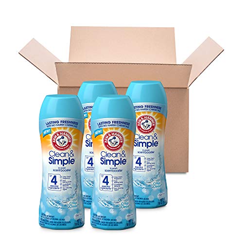 Arm & Hammer 33200-01001 Detergente de lavanderia em pó, limpeza crocante, balde de 18 lb e limpeza e simples impulsionador de perfume