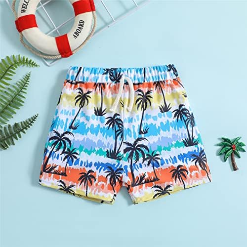 Jeleuon criança bebê meninos nadar troncos upf 50+ rápido seco seco havaiano praia shorts shorts shorts de natação