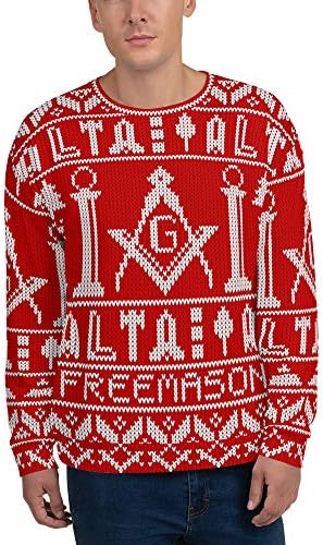 Vinson MFG Maçônico Maçonic Feia Sweater de Natal Presente maçônico