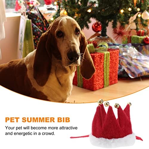Abaodam Collar Christmas Collar Christmas Pet Dog Scons com campainha de campainha de cães de gato de gato de gato de pêlos de gato