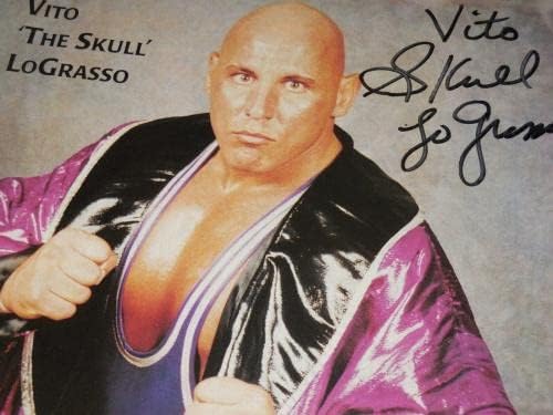Vito Skull Lograsso autografado 8x10 Foto colorida - WWE/ECW! - Fotos de luta livre autografada