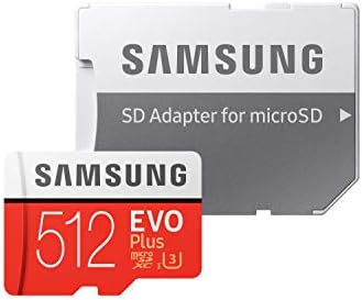 Samsung Evo Plus 512GB MicrosDXC UHS-I U3 100MB/S Full HD & 4K UHD Card com adaptador