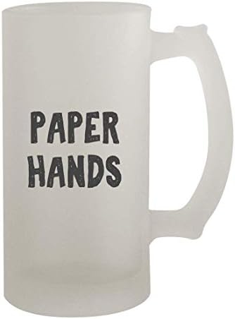 Knick Knack Gifts Paper Hands - 16 onças de cerveja fosca, fosca