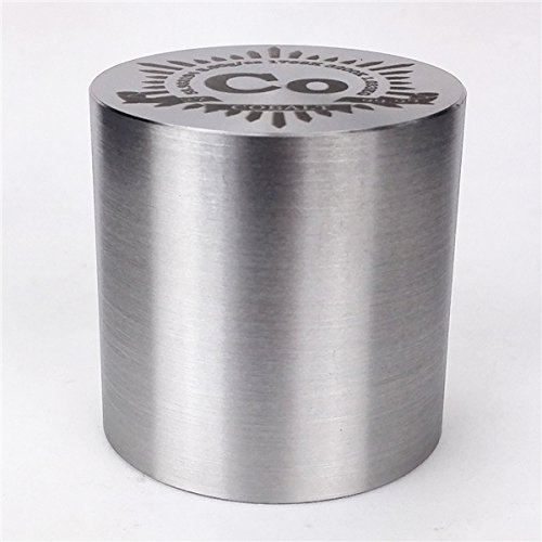 1 kg de torneamento fino cilindro de metal cobalto diâmetro.53 × 53mm 99,99% Tabela periódica gravada