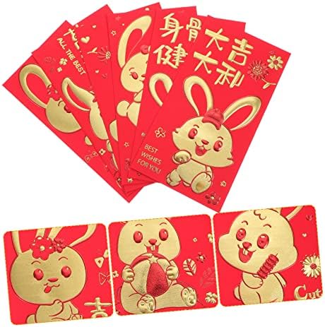 Pacotes de Yard Yard We 18pcs Ano das bolsas Tiger Red Holdes Hedding Envelopes de casamento de Ano Novo Hongbao Dinheiro Envelope