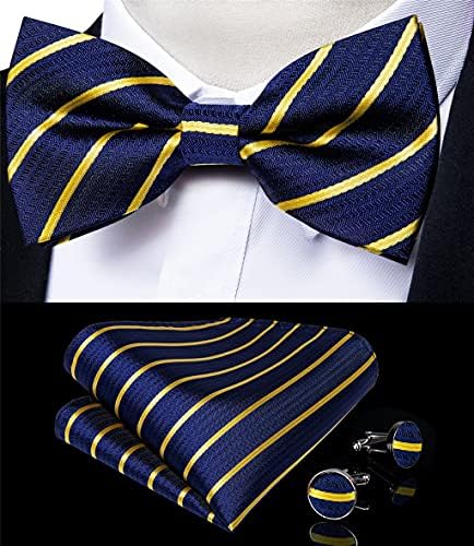 Uxzdx Blue Gold Suspenders for Men Leather 6 Clipes Brace Bracepers Strap Y Elastic Suspender Suspender Tie de gravata borboleta