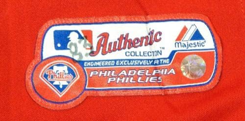 2011-13 Philadelphia Phillies Chris Motta 48 Game usou Red Jersey ST BP 46 64 - Jogo usada MLB Jerseys