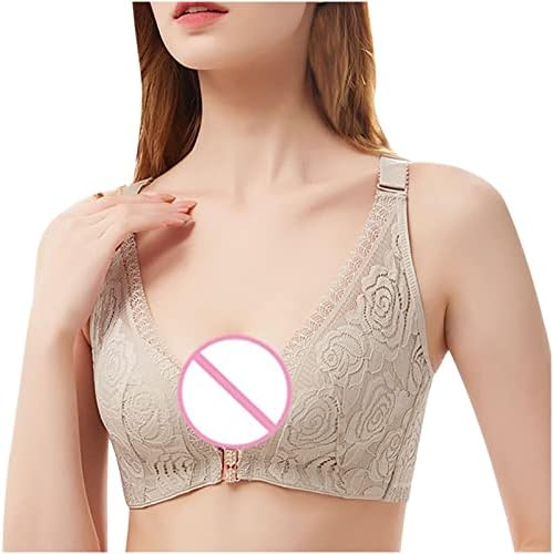 Bra de renda de renda Frente Foste Sexy Beauty Back Wirefree Push Up Bralette Hollow Out Roufe