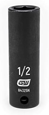 Gearwrench 3/8 Drive Deep Impact SAE SOCKET 1/2, 6 PONTO - 84325N