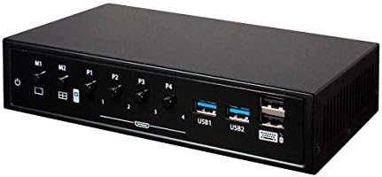 MONOPRICE Blackbird Quad multiview HDMI Seamless KVM Switch com USB 3.0, 1080p/60fps, plug and play