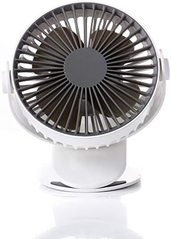 CLIENA JUF-A13-WH fã USB, ventilador de mesa, clipe, ventilador USB, silencioso, recarregável USB, nenhuma fiação necessária,