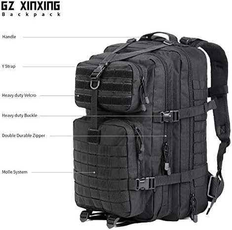 Gz xinxing 45l grande molle 3 dias pacote de assalto militar mochila tática mochila bag rucksack Daypack