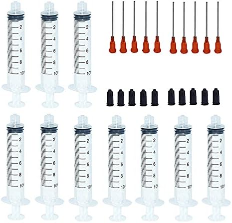 FHIS Dispensando 10ml/10cc Luer Lock seringas com 15g de agulhas de preenchimento de ponta Blunt 1.5 e pacote de