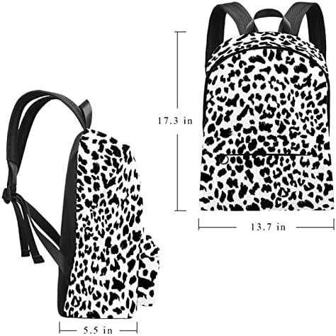 VBFOFBV LAPTOP CASual leve para homens e mulheres, padrão de leopardo em preto e branco
