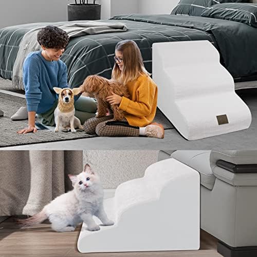 Escadas de cães de espuma de três camadas para sofá alto sofá-cama, encosta suave degra se escada para escadas internas escadas de