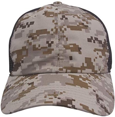 Top Headwear Camouflage Impressão Chapéu de caminhoneiro ajustável