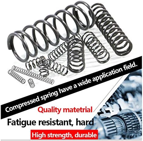 AHEGAS SPRINGS LENSEIRA RELUMENTO RELATO RELATO Spring Compressão Diâmetro de aço de aço de 2,5 mm, diâmetro externo da placa