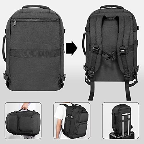 Laptop Dinictis 40L Mackpack para notebook de 17 polegadas, Mochila da mala Aprovada por voo, Backpack de Daypack de Business Daypack,