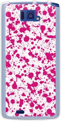 Segunda Skin Splats Branco x Pink / Para Mídias X N-04e / Docomo DNC04E-TPCL-701-J131