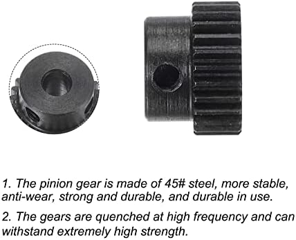 UXCELL 4MM APERUTE 26T Módulo 0,5 45 Aço endurecido Spur Diff diferencial engrenagem do motor da engrenagem