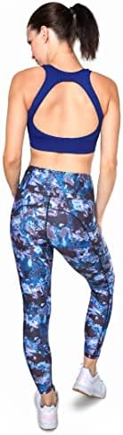 Leggings de ioga de cintura alta de Ozarro com 3 bolsos, treino de controle de barriga, executando calças de ioga de 4 vias de 4 vias