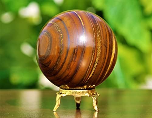 Chakras de cristal de cristal de tigre marrom natural polido Chakras curando metafísica esfera de pedra meditação feng shui aura bola interna