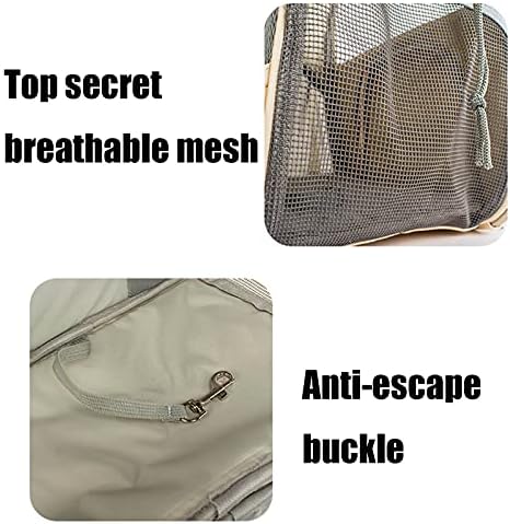 Mochila NSDRBX PET, mochila transparente de animais de estimação, feita de material de proteção ambiental transparente retrátil, adequado para caminhada e ao ar livre, adequado para pequenos animais