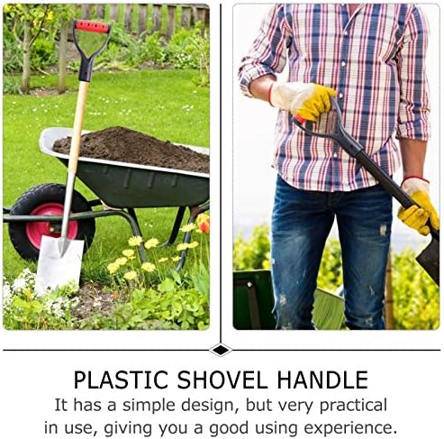 Matidão de pá de neve Hemoton Sapatão da pá de reposição D Hanking Grip Substituição Plástico Spade Snow Shovel Handle for Planting Garden Deving Ranking Tool 1pc Shovel Handle Substituição