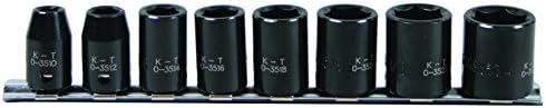 K-T Industries 1-9318 3/8 DR x 8 PC Impact Socket Set Set
