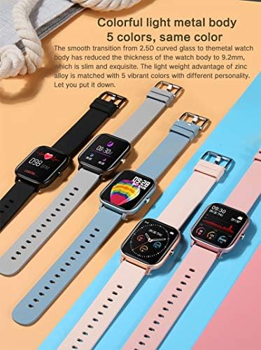 BHVXW Smart Watch Men Mulheres 1.4 polegadas Touch Rastreador de fitness Rastreio de freqüência cardíaca Relógios esportivos