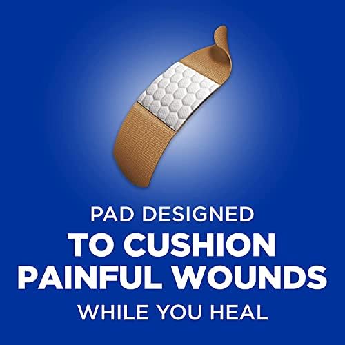 Band -Aid Flexible Fabric Bandrages Extra GRANDE Todo um tamanho - 10 ct, pacote de 3