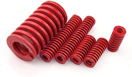 As molas de compressão são adequadas para a maioria dos reparos i 1 pedaço de molde vermelho, molde de compressão de molde, mola de carimbo de tamanho médio, usado para montagem de hardware, diâmetro externo de 35 mm, diâmetro interno de 17