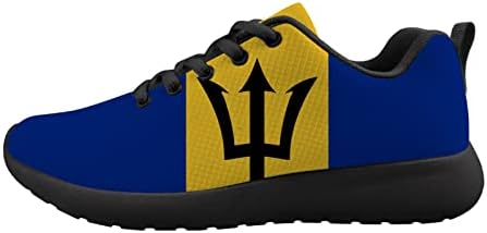 Trident Barbados Flag Men's Chovesing Running Shoe Athletic Walking Tennis Shoes Sneakers