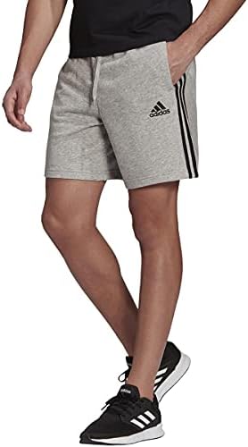 Essentials de adidas masculinos francês Terry 3-Stripes Shorts
