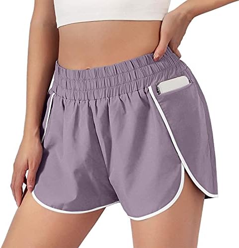 Shorts de motociclista para mulheres de alta cintura Controle de verão Casual de ioga Casual Executa