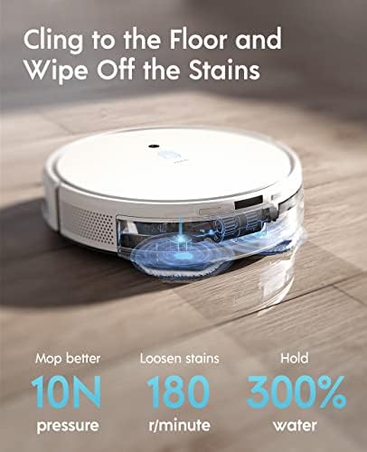 Yeedi Mop Station Pro Robot Vacuum and Mop, Auto -limpeza 3 em 1, vácuo robótico com limpeza de giro duplo, sucção 3000pa, mapeamento