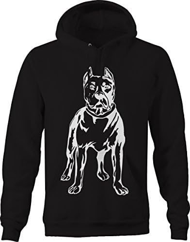 OS Outfitters Pitbull Dog Camisa Hoodies para homens pretos